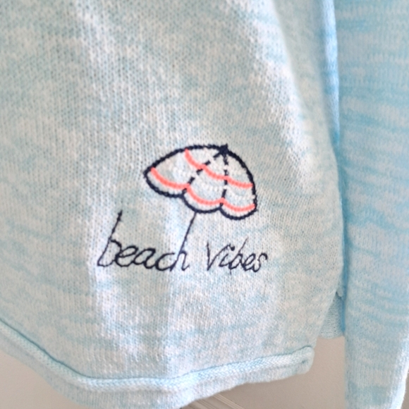 NWT Lilly Pulitzer Danette Sweater Celestial Blue Sailabration Embroidery Size M - Picture 5 of 11